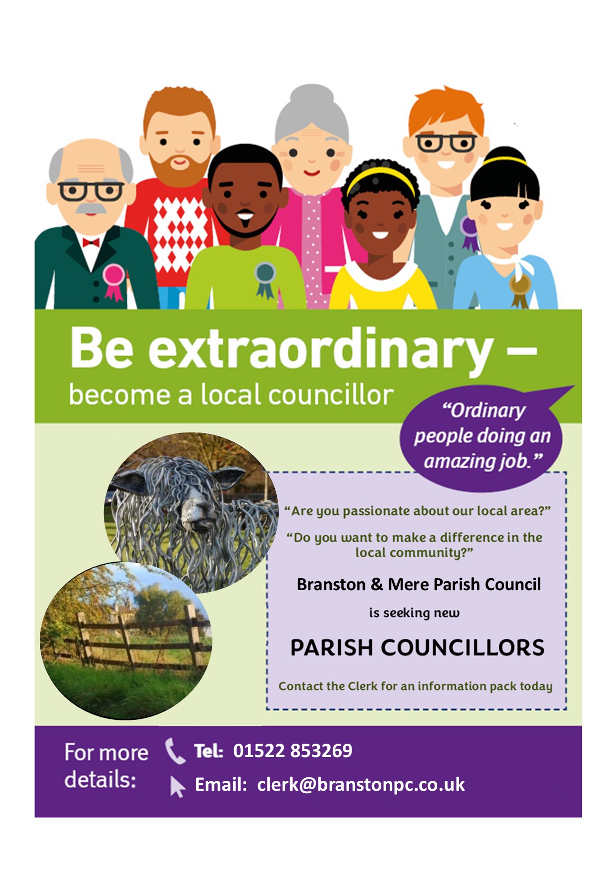 Parish Councillor Vacancy Branston Mere Parish Council